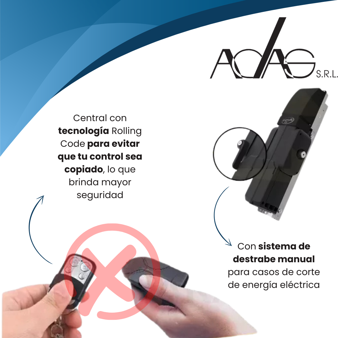 Kit motor Portón automático levadizo <b>PPA TORSIÓN</b> - Imagen 3